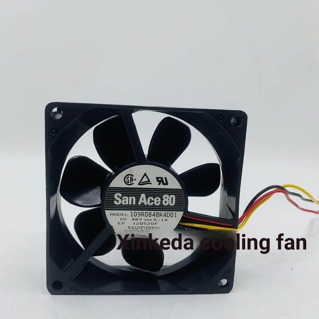 SanAce 109R0848K4D01 48V 0.1 A 8CM 8025 พัดลมระบายความร้อนอินเวอร์เตอร์