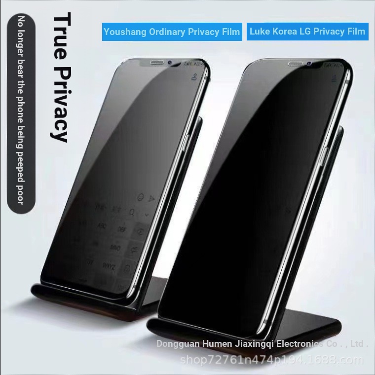 เหมาะสําหรับ ไอโฟน15มือโปร ฟิล์มความเป็นส่วนตัวโปร่งใสอลูมิเนียมสูง แอปเปิล 16 ฟิล์มกระจกความเป็นส่ว