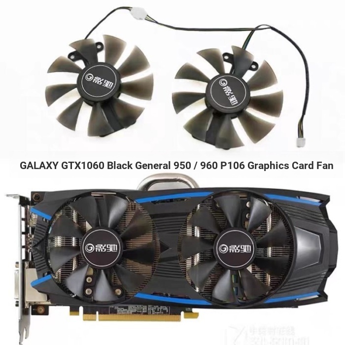 GTX1060 GTX1060 ทั่วไป GTX950 GTX960 ทั่วไป GTX960 GTX พัดลมปิดเสียงใหม่