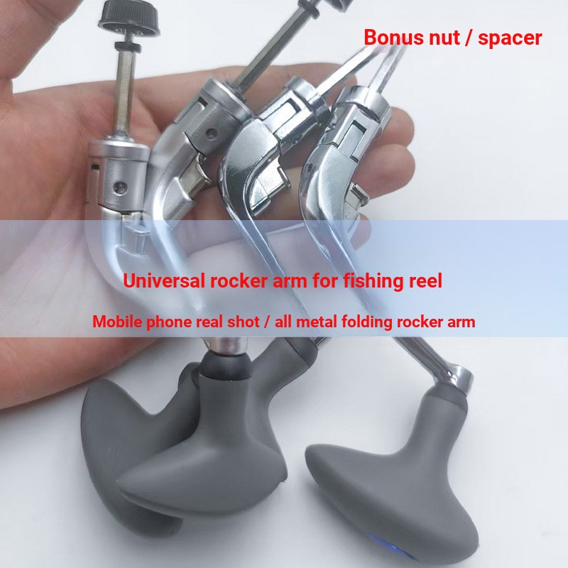 Diva All-Metal Fishing Wheel Rocker Arm Spinning Wheel Rocker Folding Rocker Arm Metal Plating Arm S