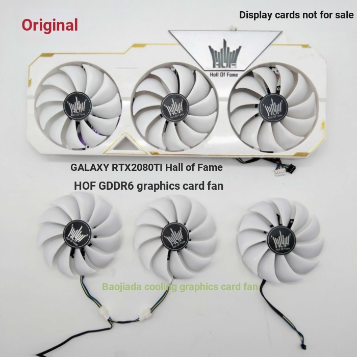 จัดส่ง 24 ชั่วโมง = KAWCHI RTX2080Ti 11G HOF HOF กราฟิกการ์ดพัดลมระบายความร้อนคอมพิวเตอร์เกมอิสระพัด