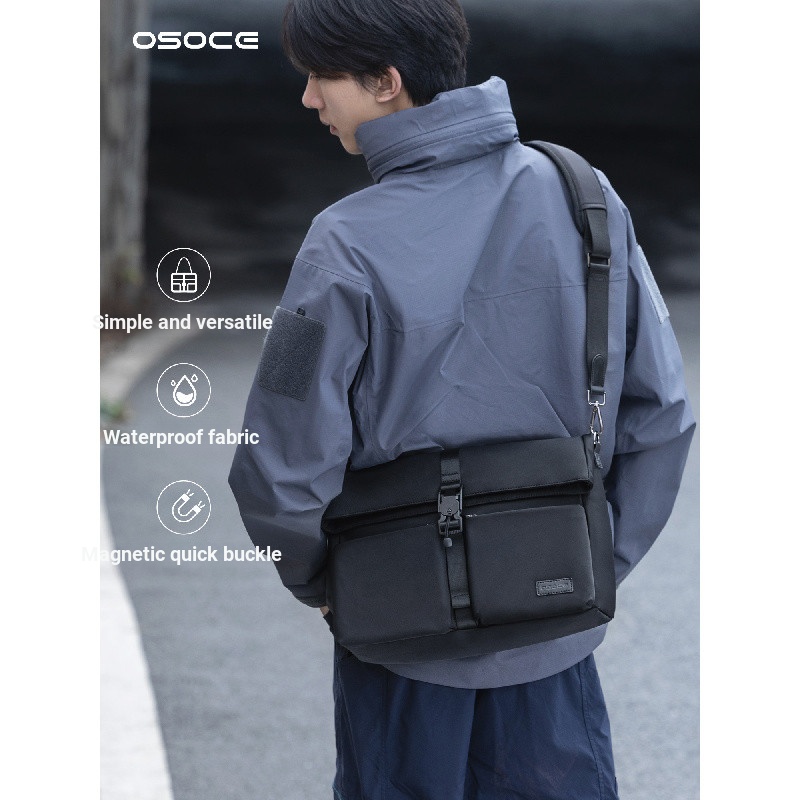 Messenger osce osce กระเป๋า Messenger Boy Messenger กระเป๋าผู้ชาย Commuter Casual คอมพิวเตอร์กระเป๋า