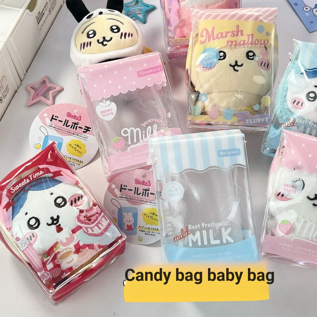 Same Style Candy Bag Baby Bag Mini Pain Bag Jikikawa pvc Transparent Anti-dust Storage Bag