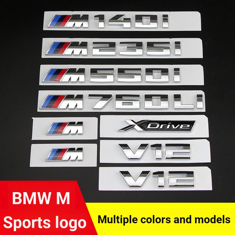 เหมาะสําหรับ BMW M Label ดัดแปลง 5 Series 7 Series M140i M235i กีฬา M550i M760Li V12 ป้ายด้านหลัง