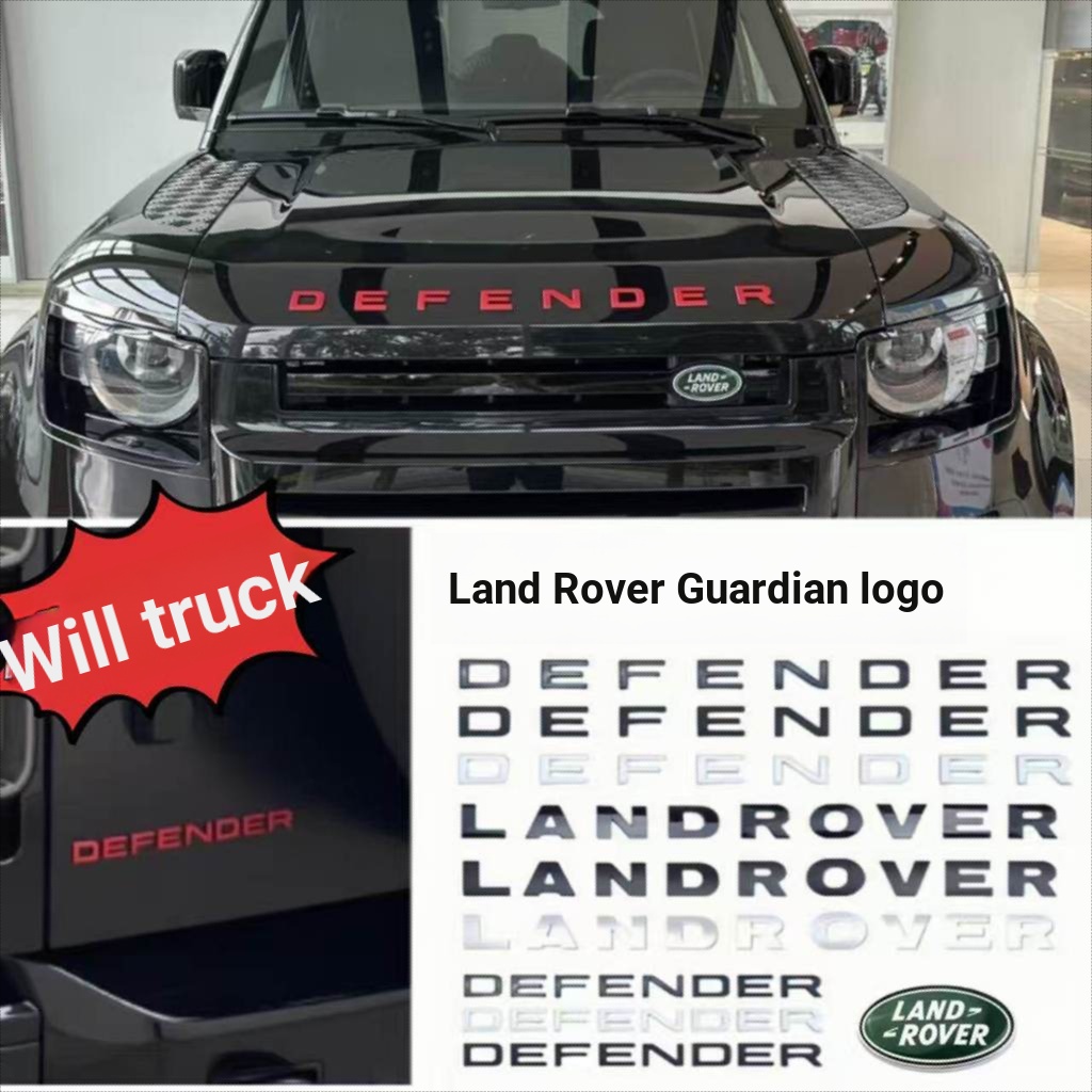 Guard Car Label Letter Label 90/110/130 Blacken Hood Tailgate Word Label V8 Red Car Label สติกเกอร์ก