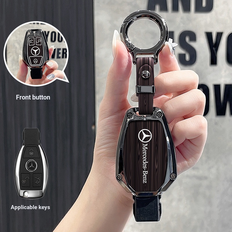 Mercedes benz benz ฝาครอบกุญแจรถ E250 E200 w204 w211 w212 W205 glc300 รีโมทคอนโทรลกระเป๋าเปลือก TE7O