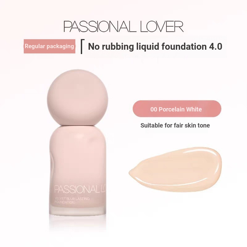 PLไม่สามารถถูรองพื้นชนิดน้ํา [4.0] Love Fire Oil Skin ติดทนนานไม่ง่ายที่จะถอดแต่งหน้าควบคุมความมันติ