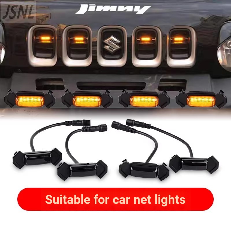 Suzuki เหมาะสําหรับ Suzuki/Jimny Net Light Suzuki Jimny Witra Spotlight อุปกรณ์ตกแต่งรถยนต์ LED ไฟสี