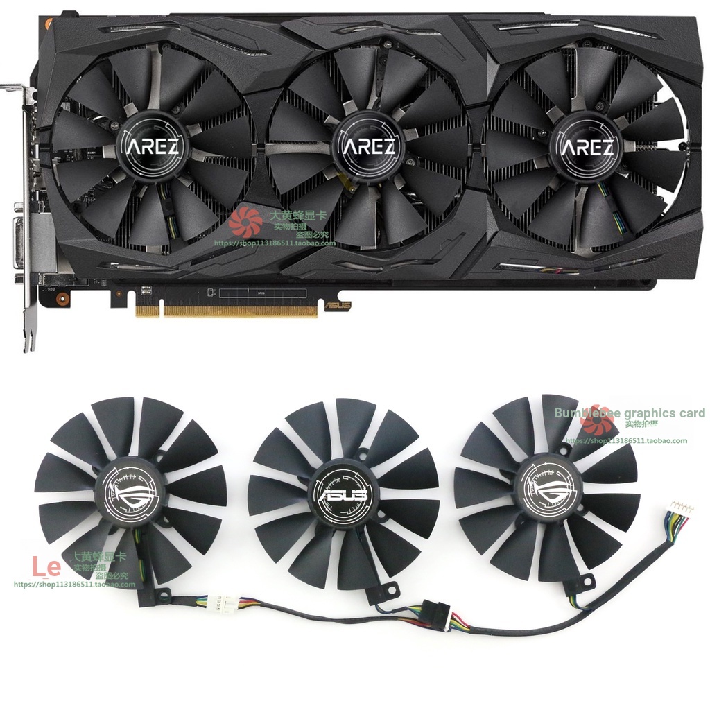 หม้อน้ํากราฟิกการ์ด ASUS/ASUS RX Vega56/RX Vega64 8GB ROG STRIX กราฟิกการ์ดพัดลมระบายความร้อน