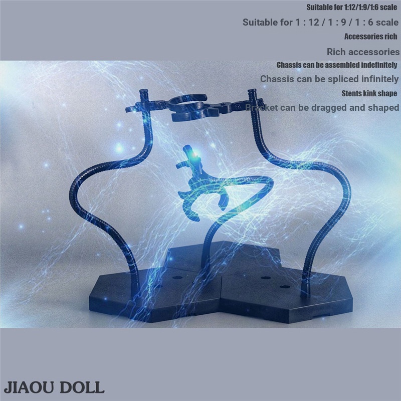 JIAOU DOLL 1/6 ทหารวงเล็บ Dragon-รูปโลหะงูหลอดเหมาะสําหรับ 1/12 ตุ๊กตา 1/9 Iron Man แพลตฟอร์ม