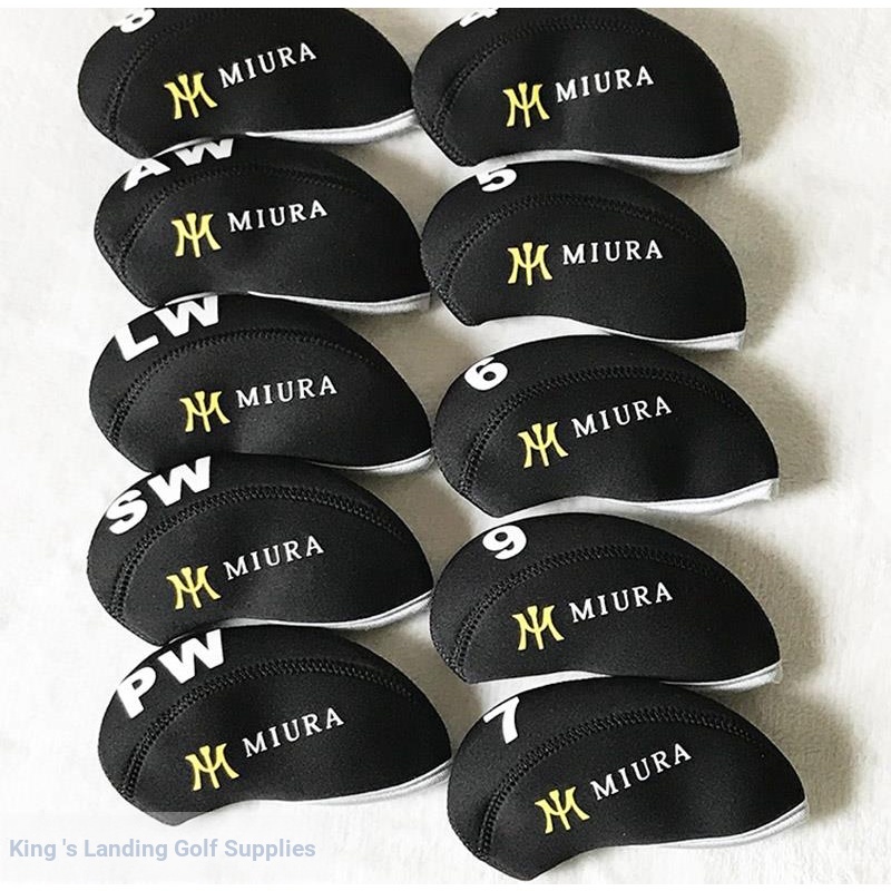 Miura Golf Iron Cover Ball Head Cover Head Cover Universal Full Set Men Women Protective Cover Cap C