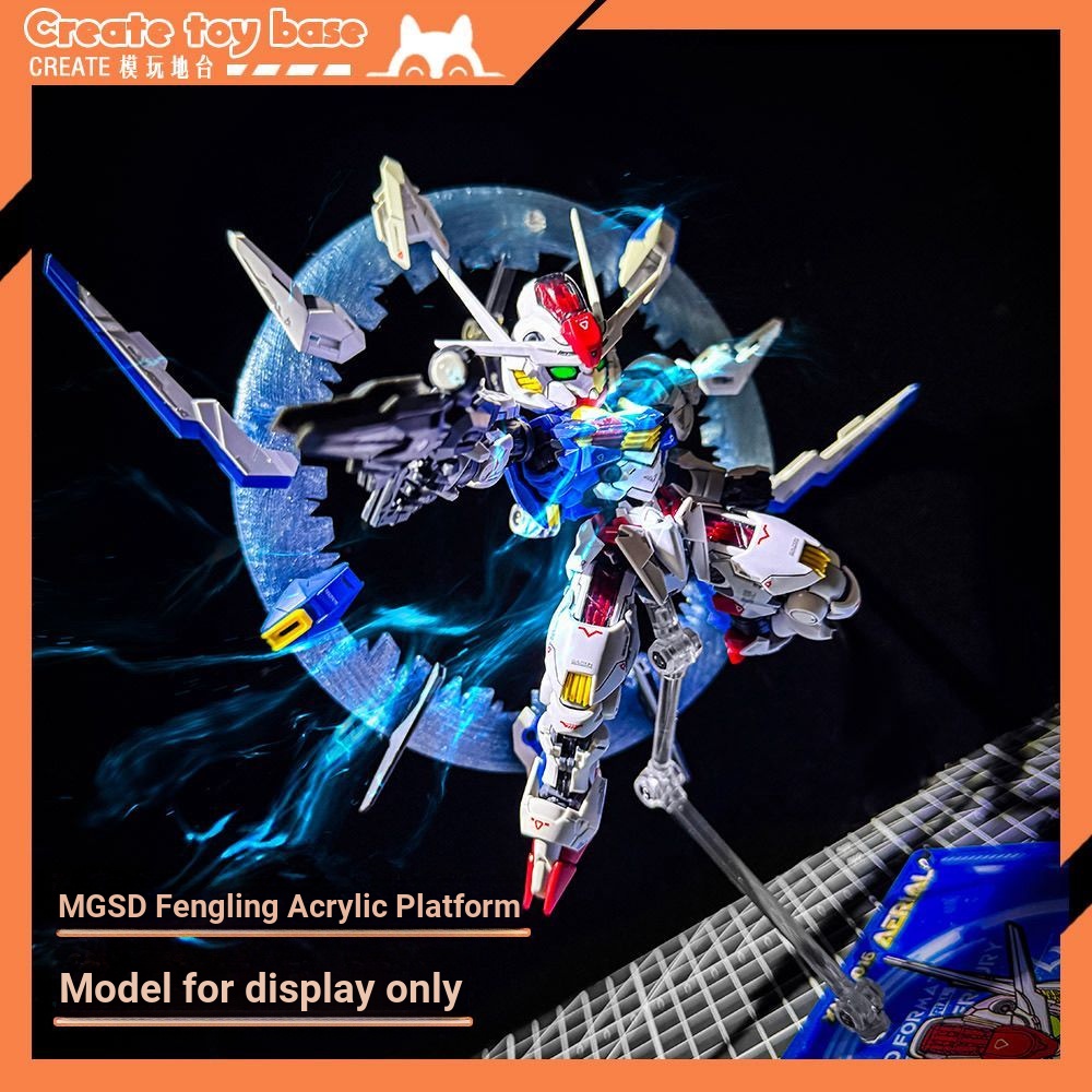 [ไม่รวมรุ่น] Bandai MGSD Fengling Theme แพลตฟอร์มอะคริลิคเดสก์ท็อปตกแต่งแพลตฟอร์มวงเล็บอะคริลิคลูกตุ้มตาราง