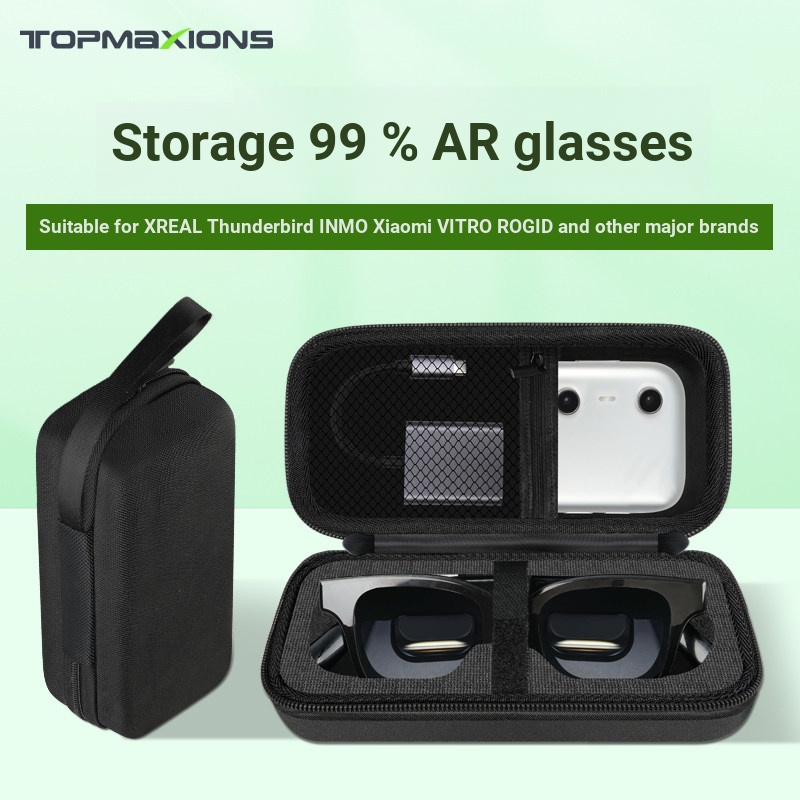 เหมาะสําหรับ Thunderbird XREAL Air2/Air/Ultra กล่องเก็บ Hard Shell กระเป๋าถือ Universal AR แว่นตากรณ