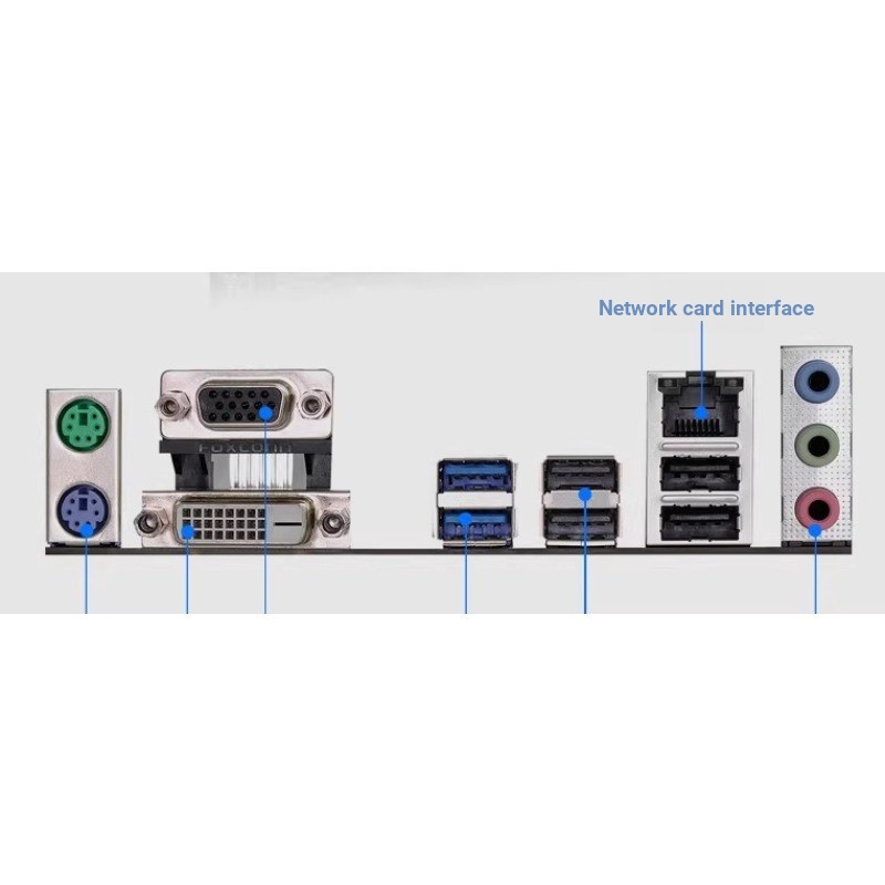 IO I/O Shield แผ่นหลังเปล่าสําหรับ ASRock H110M-DVS R3.0 แผ่นกั้นฝาเมนบอร์ด
