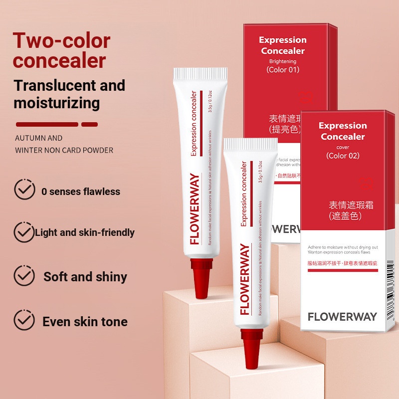 FLOWERWAY นาฬิกาครีมคอนซีลเลอร์ Soft Texture Class คอนซีลเลอร์ Fixing รูปแบบอย่างเป็นทางการ Skin Bri