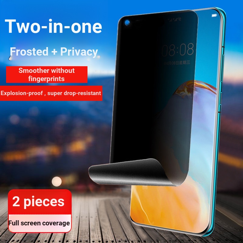 เหมาะสําหรับ Huawei P50E Frosted Hydrogel ฟิล์มป้องกันการแอบดู P50Pro ฟิล์มนิรภัย nova8Pro ฟิล์ม P30