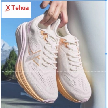 XTEP/น้ําหนักพิเศษบางSoledผักชี丨รองเท้าวิ่งรองเท้าผู้หญิงฤดูร้อนBreathableตาข่ายรองเท้าผ้าใบAnti-Sli