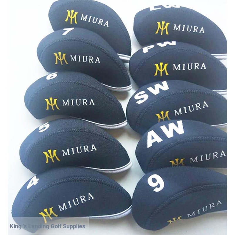 Miura Golf Iron Cover Ball Head Cover Head Cover Universal Full Set Men Women Protective Cover Cap Cover 10pcs Pack ราคา ถูกที่สุด ดีลบีเคเค แกลเลอรีภาพที่ 2