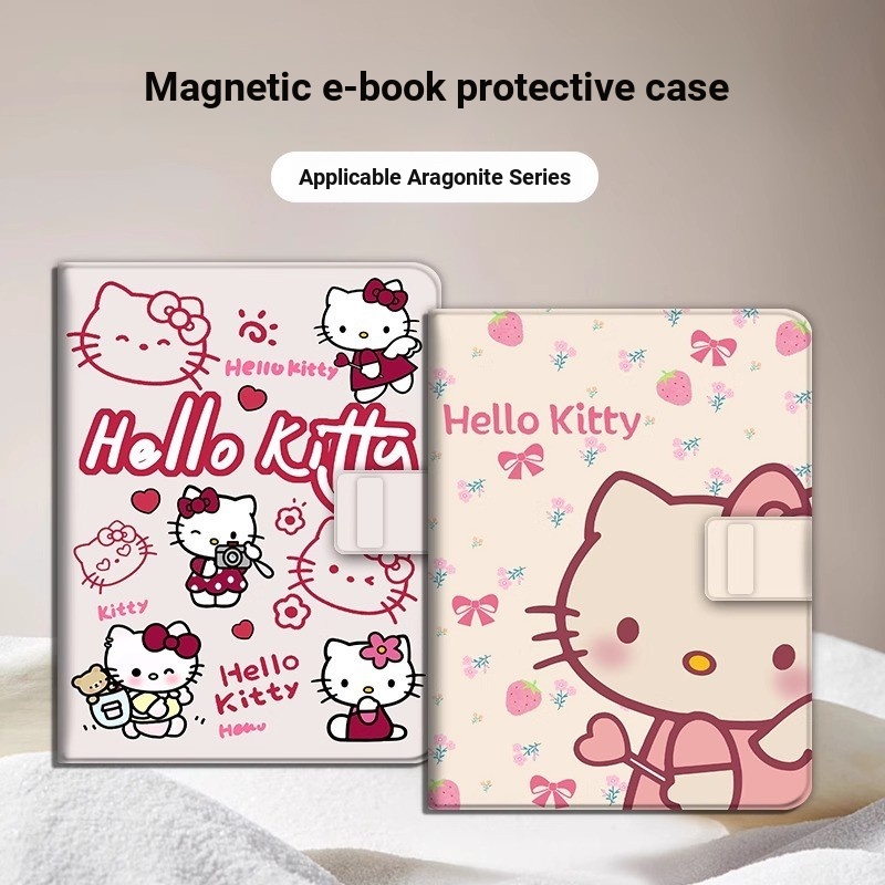 Hello Kitty เหมาะสําหรับ leaf5/poke5/6 แฟชั่น Aragonite BOOX E-Book หมายเหตุ Air3/4C เคสป้องกัน EWLE