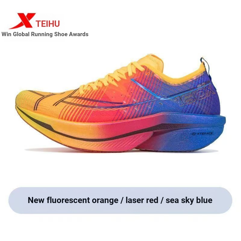 XTEP/เดินพิเศษ 160X6.5 PRO รองเท้าวิ่งรองเท้าผู้ชาย Champion Racing แผ่นคาร์บอน Shock Absorption กีฬ
