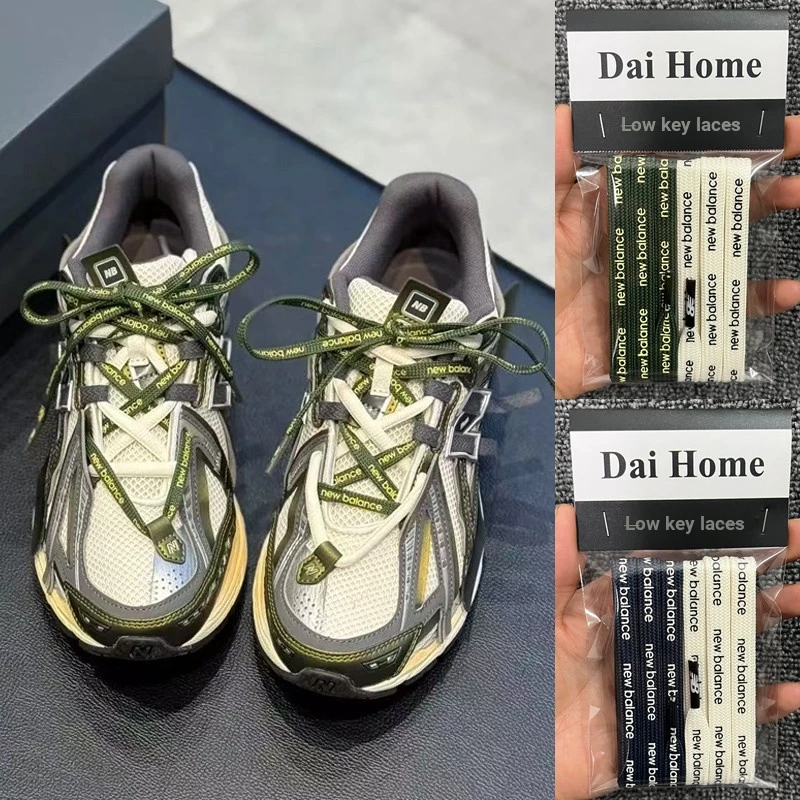เชือกผูกรองเท้าแบนเปลี่ยนเชือกผูกรองเท้า Daihome เหมาะสําหรับ New Balance Nb1906 Daddy รองเท้า Letter แบนรอบครึ่งวงกลมเชือกผูก TYCT