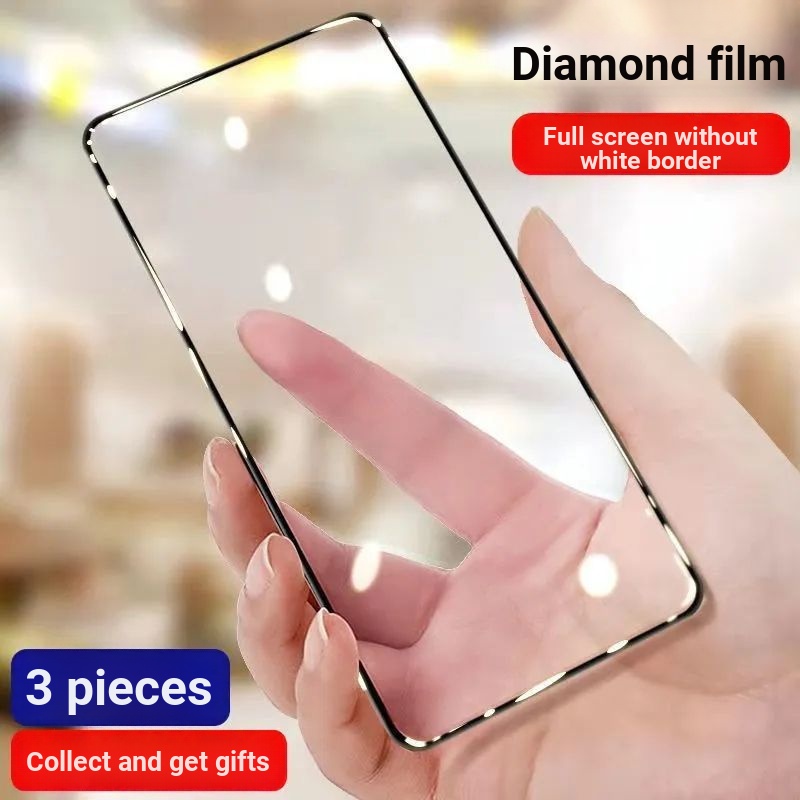 OPPOA3x Diamond Tempered Film Full Screen Black Edge Anti-Blue Light Shock-Resistant Explosion-Resis