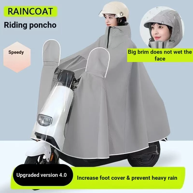 เสื้อกันฝนมอเตอร์ไซค์ทรงยาวแบบหนาพิเศษ thumbnail 9