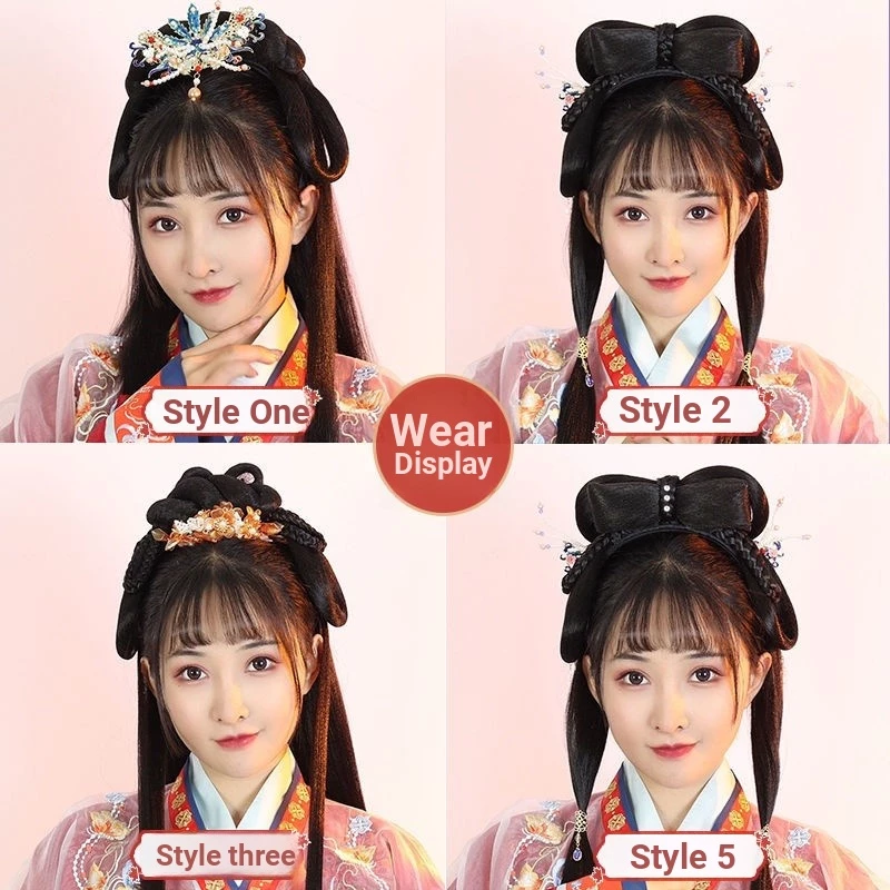วิกผมฮันฟูสไตล์โบราณ ทรงมวยผมสำเร็จรูป thumbnail 4