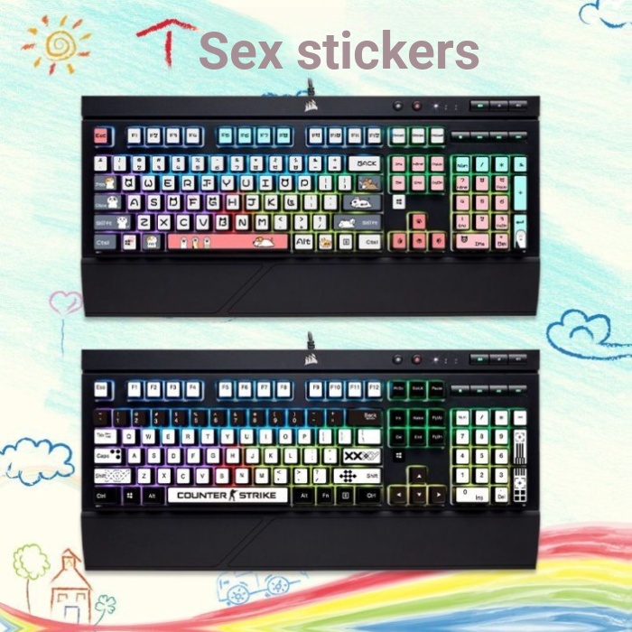เหมาะสําหรับเรือโจรสลัดธุรกิจอเมริกัน K68 RGB K70MK2 Punisher MK2 K63 K65, K70 สติกเกอร์คีย์บอร์ด