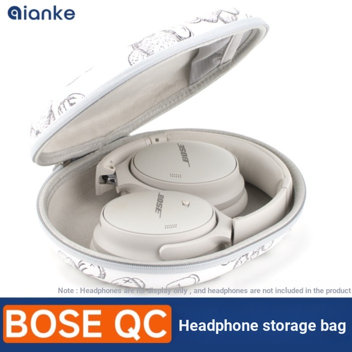 กล่องเก็บอุปกรณ์ดิจิตอล Shock-Resistant กันน้ํา Shock-Resistant เหมาะสําหรับ BOSE QC45 กระเป๋าเก็บหู