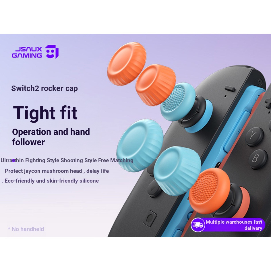 สวิตช์ switch2/NS2 Pro/PS5/PS4 Rocker Cap NS Pro Handle Rocker Cap รุ่นที่ 2 Joy-Con หัวเห็ดฝาครอบป้