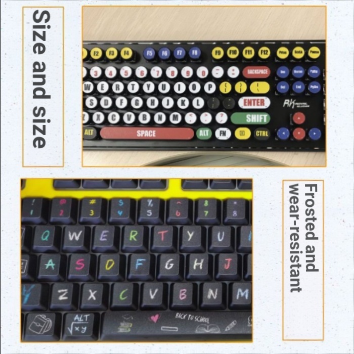 เหมาะสําหรับ Logitech K865 K855 K835 K845 k840 คอมพิวเตอร์เดสก์ท็อปคีย์บอร์ดสติกเกอร์ปุ่มสติกเกอร์