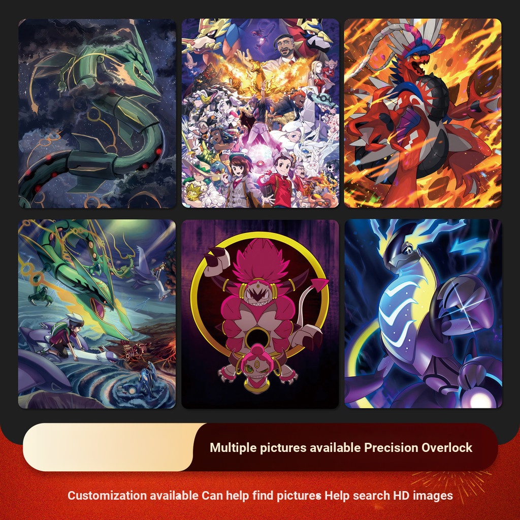 Anime Mouse Pad แผ่นกันลื่น Pokémon Mouse Pad Pokemon Pikachu คอมพิวเตอร์ Non-Keyboard Pad หนาเกม Pa