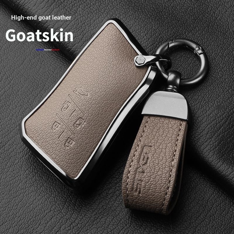 เหมาะสําหรับ Lexus Key Case Lexus lm350h กรณี lm500 LM600 Lexus หนังหัวเข็มขัดภาษาฝรั่งเศสแพะหนัง Le
