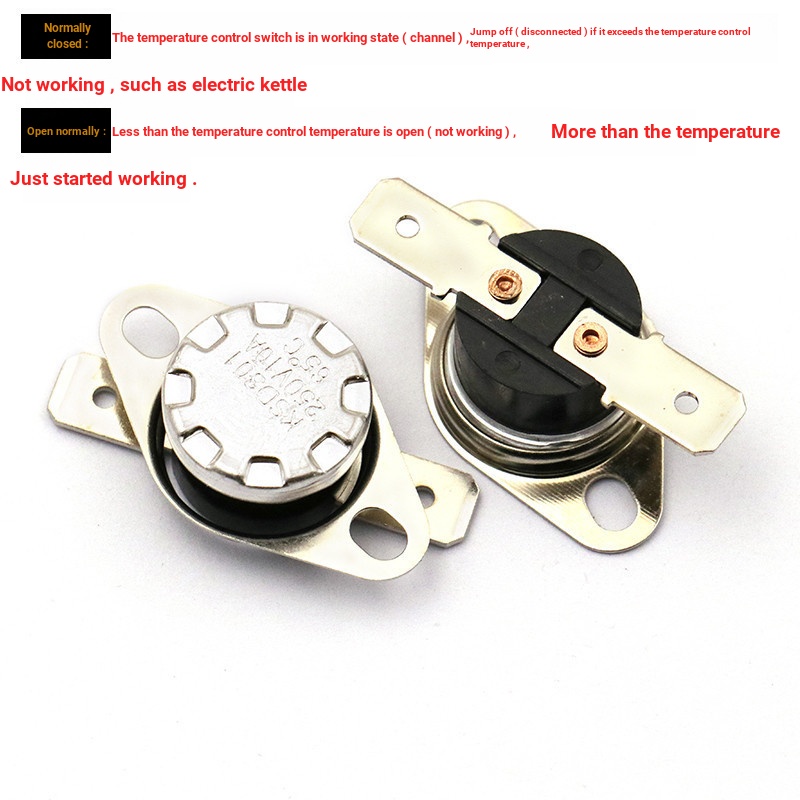 Tyk b.ขายดีที่สุด KSD301 302 สวิตช์ควบคุมอุณหภูมิอุณหภูมิปกติปิดปกติเปิดเซรามิค 85-180 องศา 250V/10A