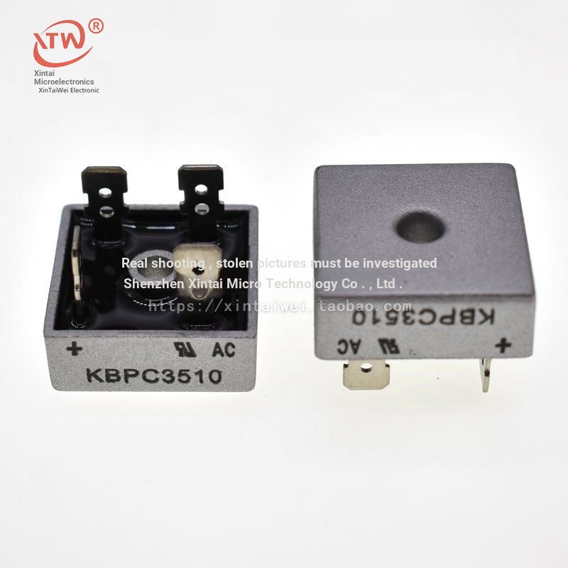 KBPC3510 Fixed Foot Rectifier Bridge Square Bridge Stack (35A/1,000V) สะพานเรียงกระแส