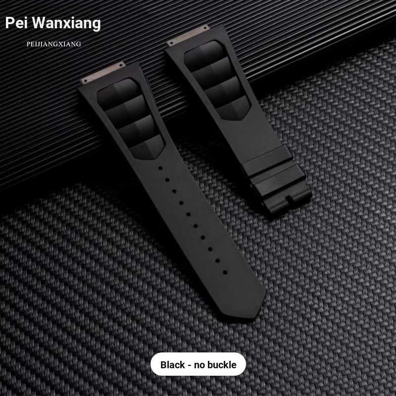 คุณภาพดี ปรับให้เข้ากับ Richard Miller Strap Men RM011 Tape 035 010 Die Buckle สายนาฬิกายางฟลูออรีน