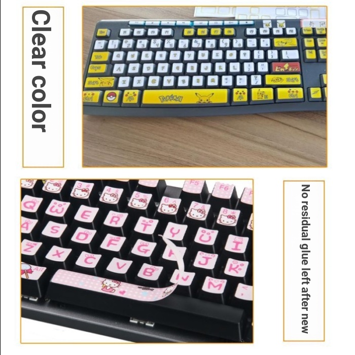 เหมาะสําหรับปุ่มสติกเกอร์คีย์บอร์ดเดสก์ท็อป Logitech MK275 K270 MK295 MK200 MK260
