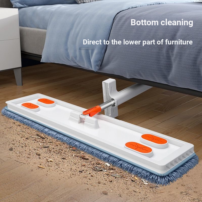 ยาว 50 ซม.Hand-Free Flat Mop ในครัวเรือนหมุน Lazy People One Mop ทําความสะอาด Mop ไม้ถูพื้นเปียกแห้ง Dual-ใช้ Mop - รูปที่ 7