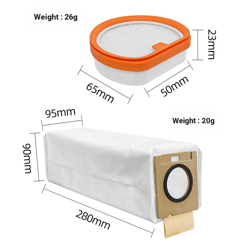 เหมาะสําหรับอุปกรณ์เสริมเครื่องดูดฝุ่น Uwant V300/V400/V500/VC2403 ถุงเก็บฝุ่นกรองตาข่าย Hyper