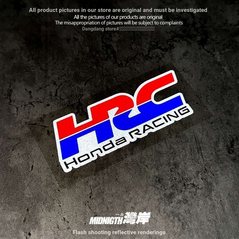 สติ๊กเกอร์ติดรถ Wanan เหมาะสําหรับรถจักรยานยนต์ Honda HRC RACING ดัดแปลงสติ๊กเกอร์สะท้อนแสงสติกเกอร์