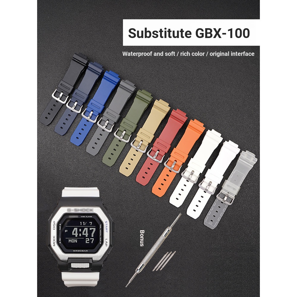 [อะแดปเตอร์นาฬิการะดับพรีเมียม] เหมาะสําหรับ G-LIDE Series GBX100/GA100 110 สายนาฬิกาเรซินกันน้ํา