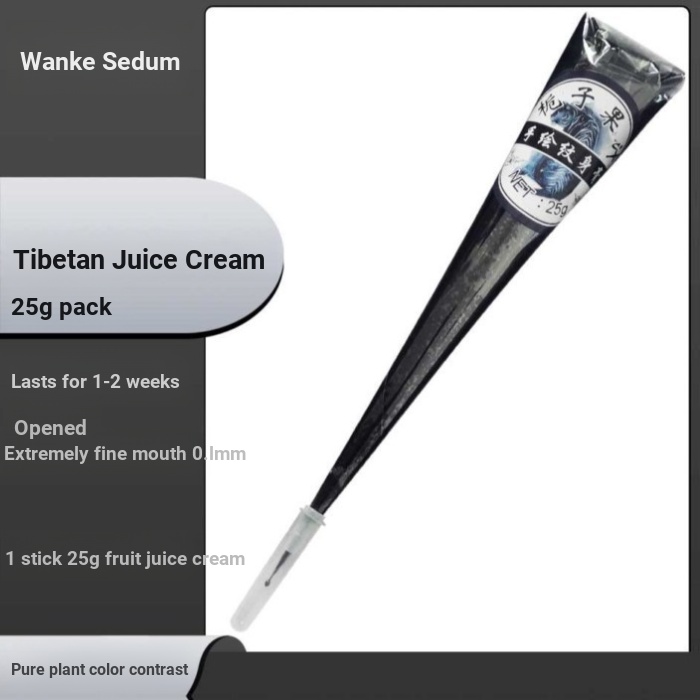 Pure Plant Navy Blue Henna Cream jagua Juice Stall Hand-Painted Tattoo Cream Free Henna Hand-Painted