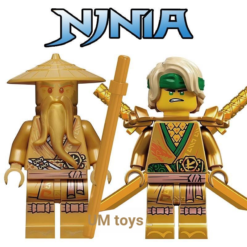 2026 Phantom Ninja เข้ากันได้กับ Minifigures 10th Anniversary Master Wu Lloyd Young Dragon Suit Lloy