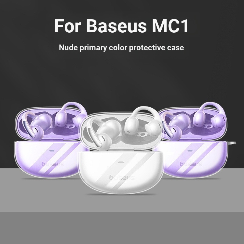 เหมาะสําหรับ Baseus/Baseus MC1 หูฟังเมฆขนาดเล็กเคสป้องกันโปร่งใส mc1 pro คลิปหูหูฟังเคสป้องกัน