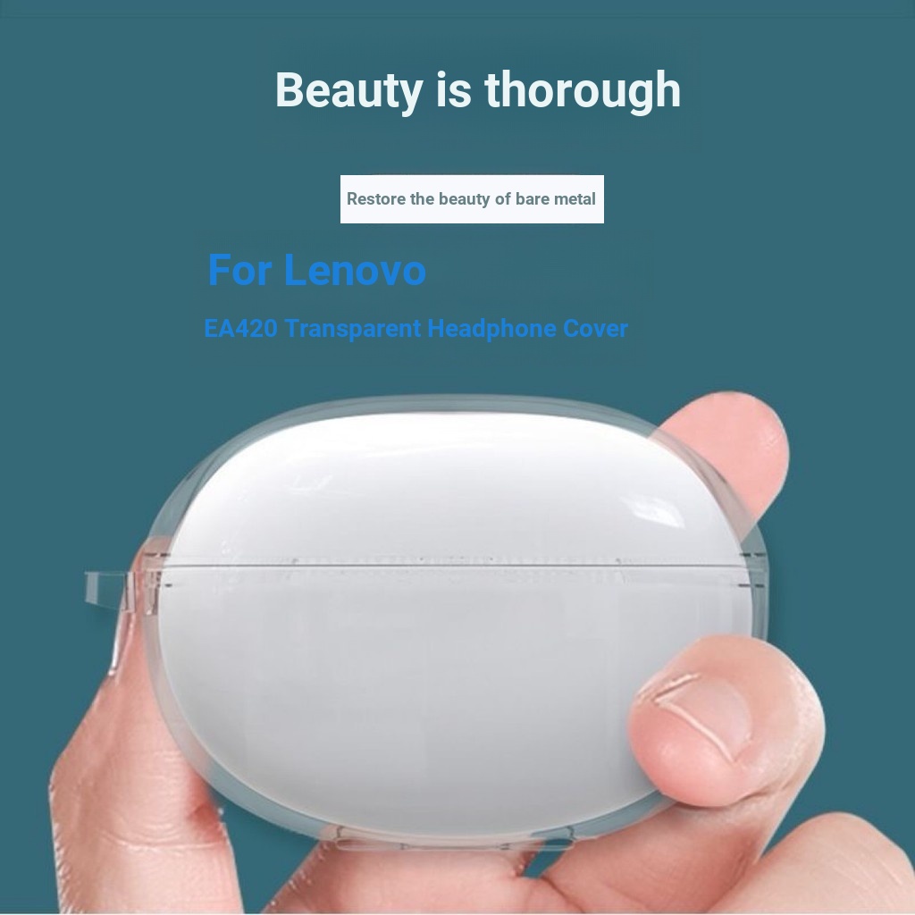 เหมาะสําหรับ Lenovo Lenovo EA420 เคสหูฟังโปร่งใส 420h/v-2-7 เคสป้องกันกันกระแทกเรียบง่ายสากล