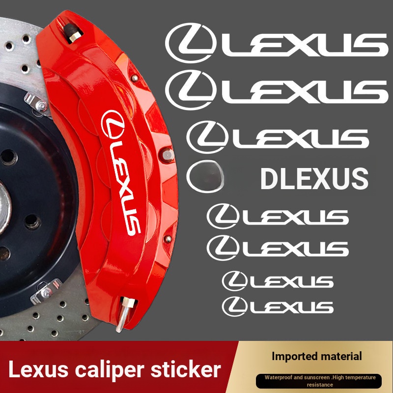 LEXUS Calipers Sticker ES/RX/NX/GS/UX/LS Modified High Temperature Resistance LEXUS Brake Calipers L