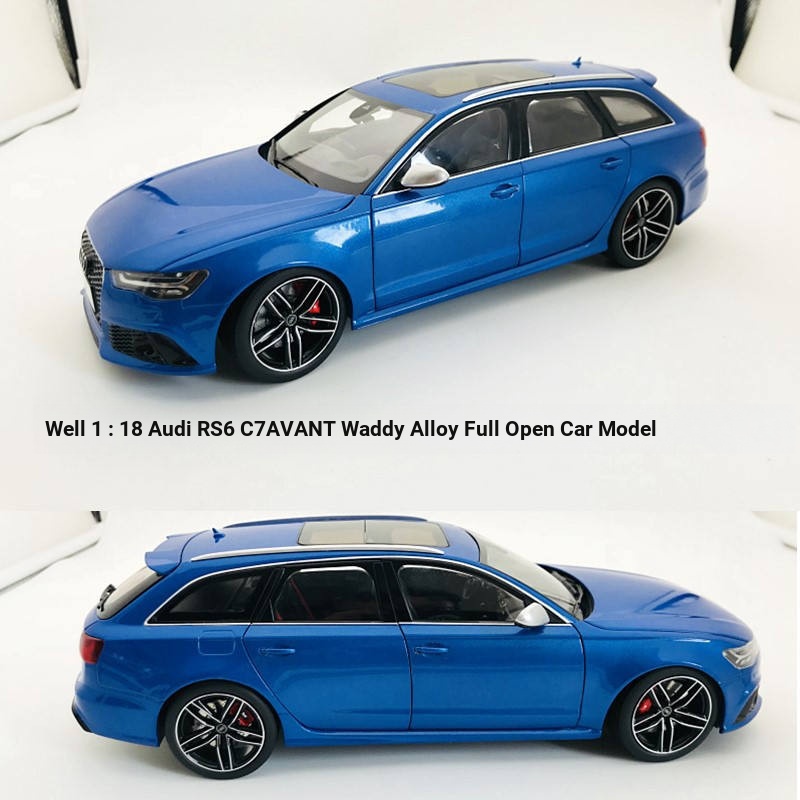 Well well well ดี 1: 18 Audi RS6 C7 AVANT ถังโลหะผสม Full เปิดรถรุ่นรุ่นรถรุ่น