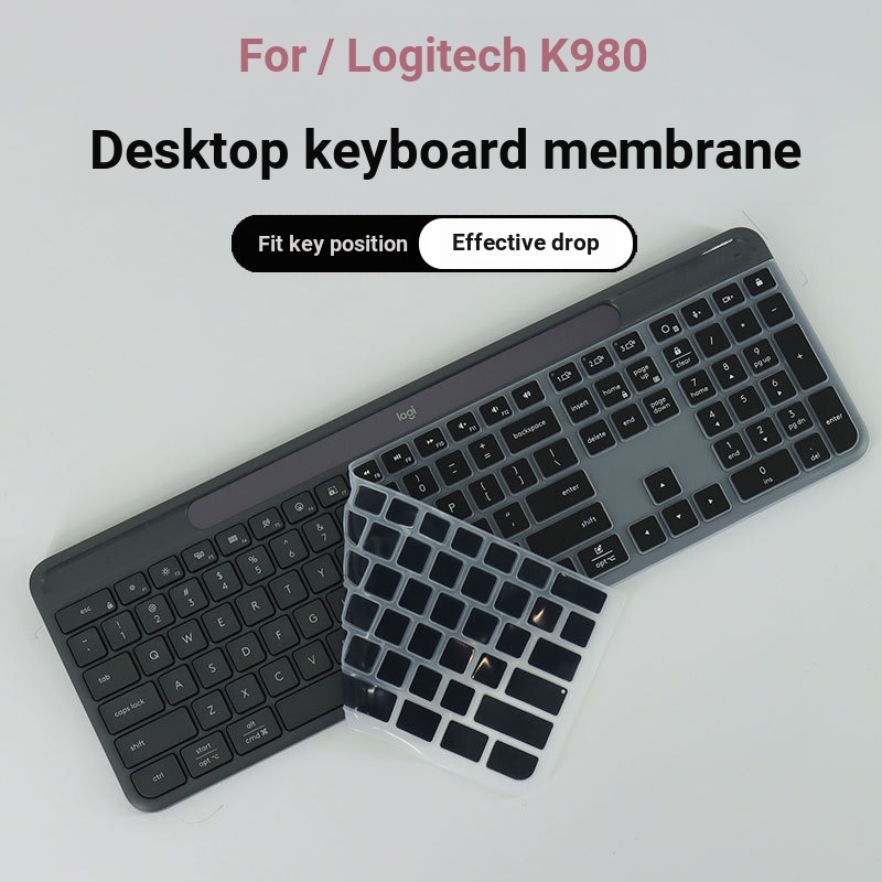 Logitech K980/K950 คีย์บอร์ดฟิล์ม Logitech K580/K780 ฟิล์มป้องกันซิลิโคน Logitech MK470 Key Pad Logi