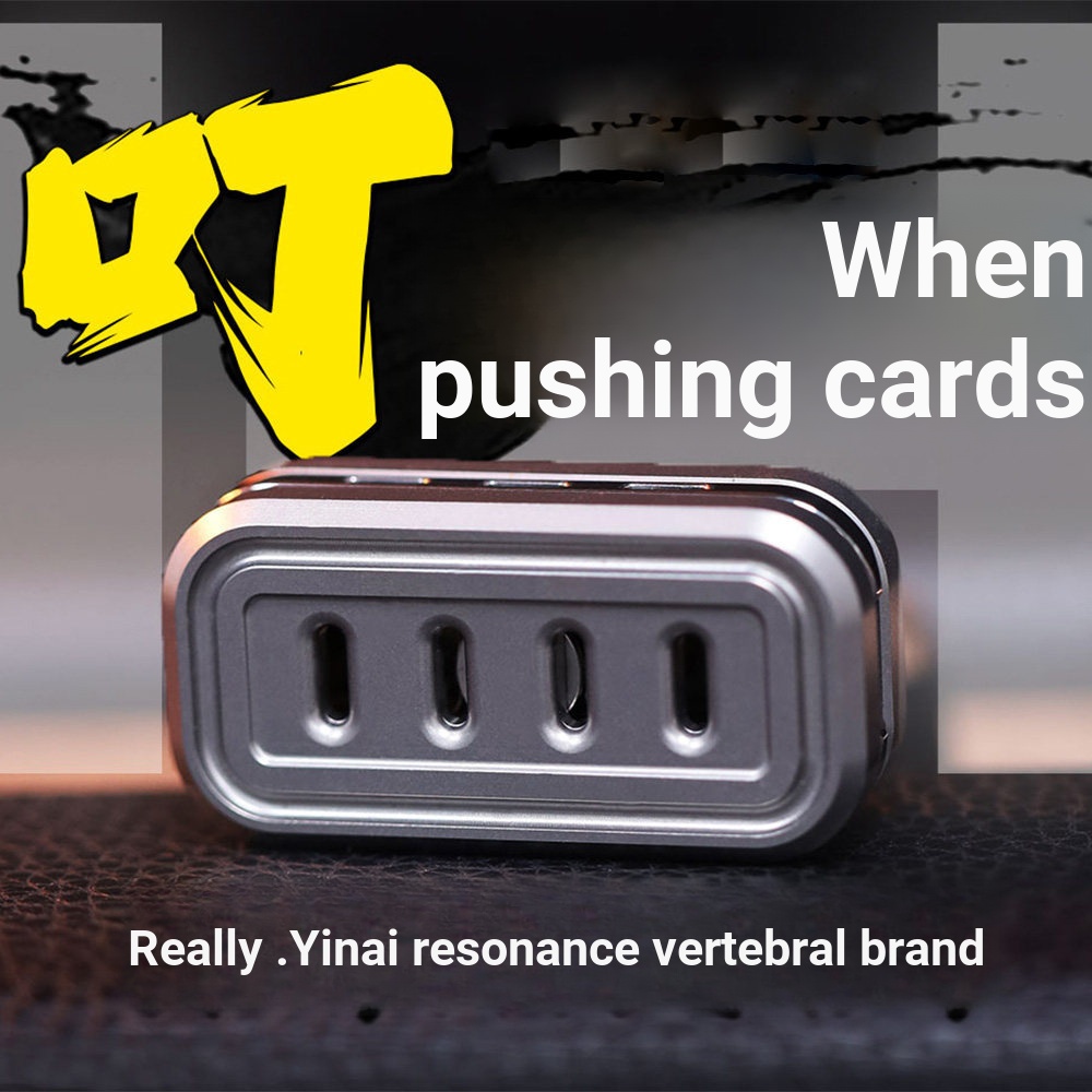 T Titanium Alloy Dingdang Tuning Fork 2.0 Magnetic Push Brand e Decompression Handy Tool Toy Metal N